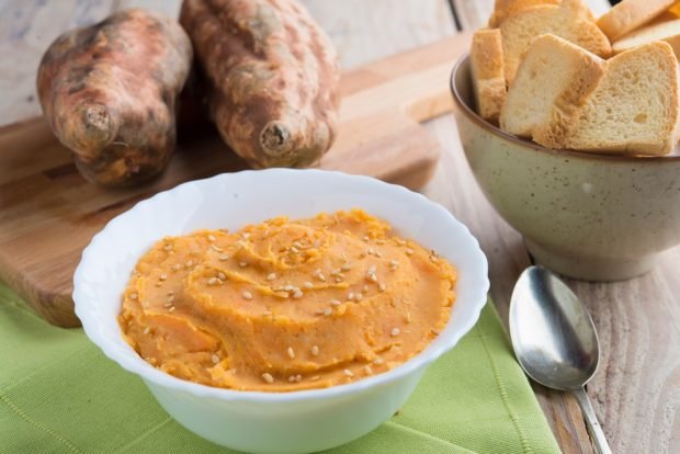 Sweet potato hummus is a simple and delicious recipe, how to cook step by step