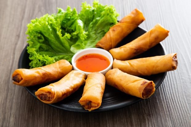 Fried spring rolls with shrimp – a simple and delicious recipe, how to cook step by step