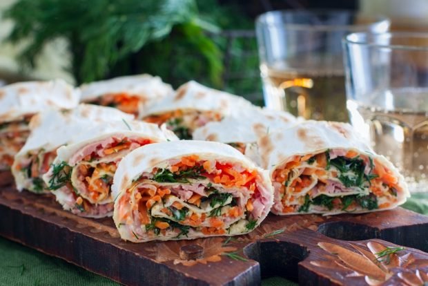 PP lavash roll is a simple and delicious recipe, how to cook step by step