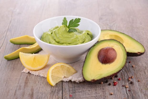 A simple spread of avocado for sandwiches at home