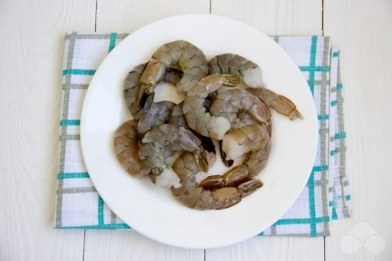 Grilled king prawns: photo of recipe preparation, step 1