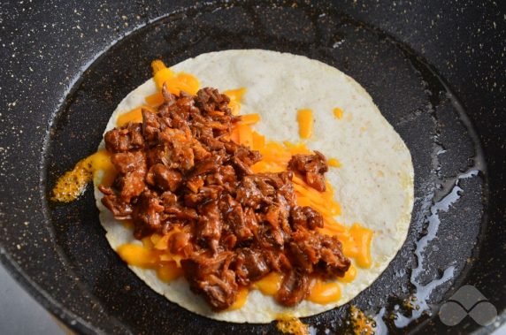 Tacos with beef and salsa: photo of recipe preparation, step 3