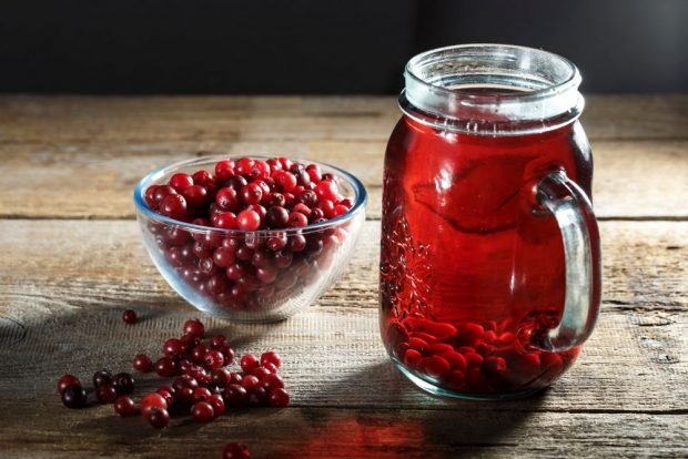 Frozen cranberry compote 