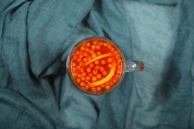 Frozen sea buckthorn tea with orange is a simple and delicious recipe, how to cook step by step