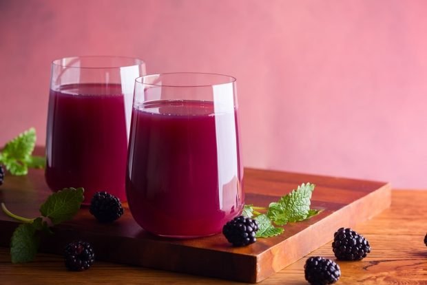 Blackberry juice is a simple and delicious recipe, how to cook step by step