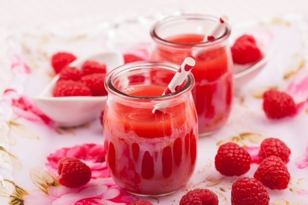 Smoothies with raspberries – a simple and delicious recipe, how to cook step by step