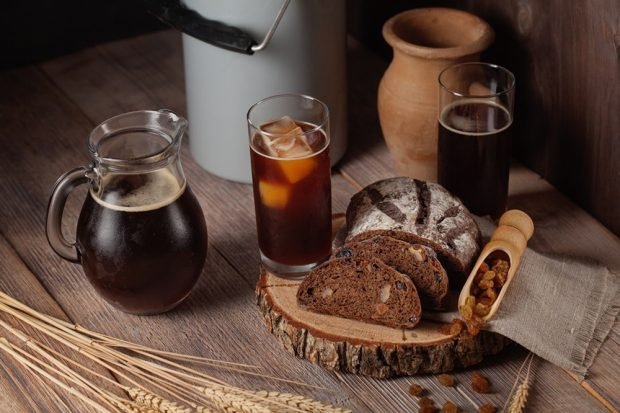 Kvass with coffee in Astrakhan