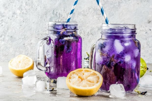 Violet lemonade is a simple and delicious recipe, how to cook step by step