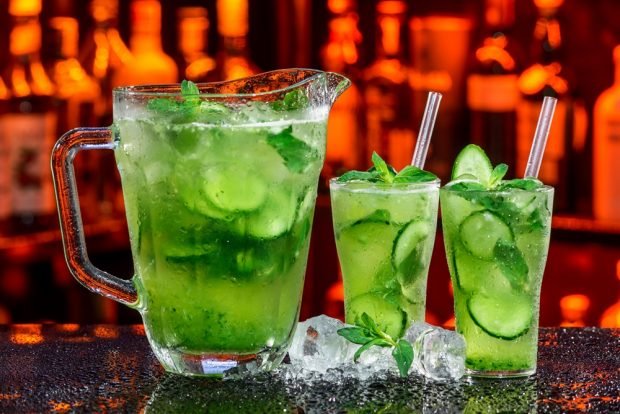 Mojito with cucumber is a simple and delicious recipe, how to cook step by step