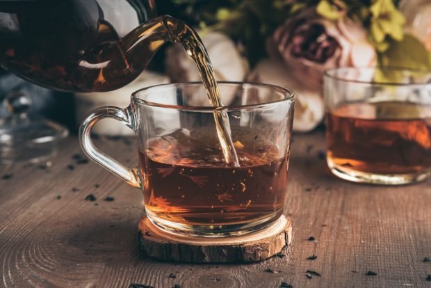 Tea with cognac 