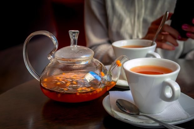 Black tea with sea buckthorn 