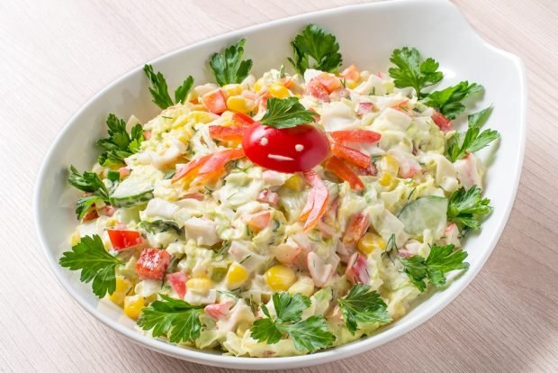 Crab salad for kids