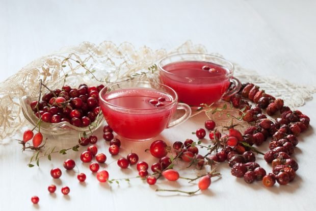 Frozen cranberry jelly with starch 