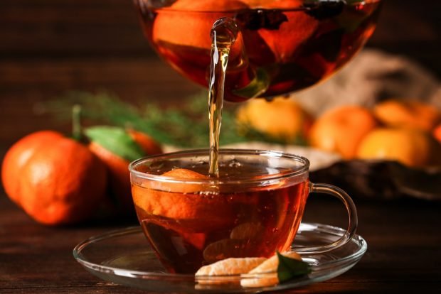 Tea with tangerine 