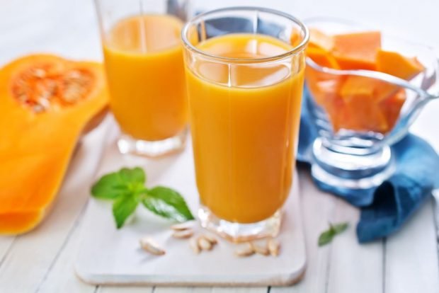 Pumpkin juice at home 