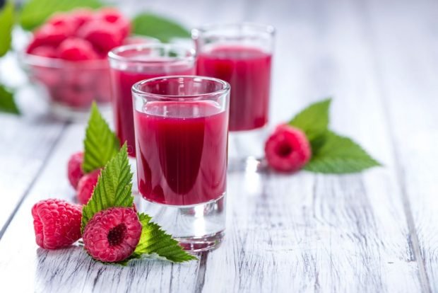 Raspberry juice is a simple and delicious recipe, how to cook step by step