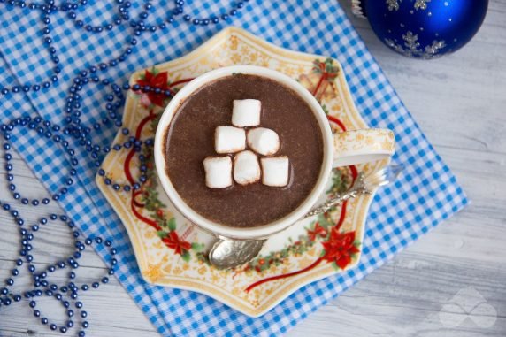 Hot chocolate: photo of recipe preparation, step 5