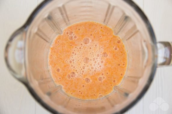 Pumpkin smoothie with grapefruit: photo of recipe preparation, step 3