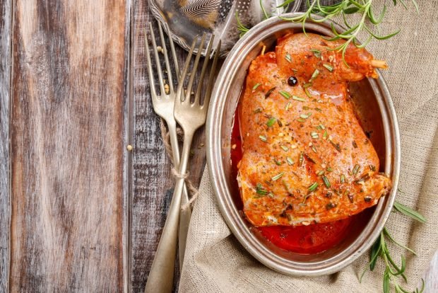 Marinade for rabbit in the oven