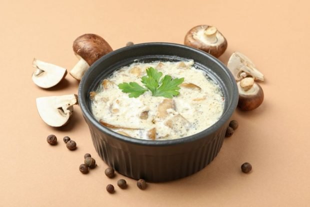 Mushroom sauce from champignons – a simple and delicious recipe, how to cook step by step