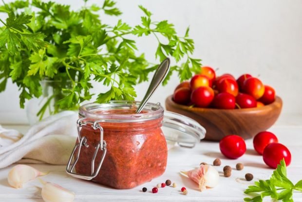 Cherry plum sauce for meat 