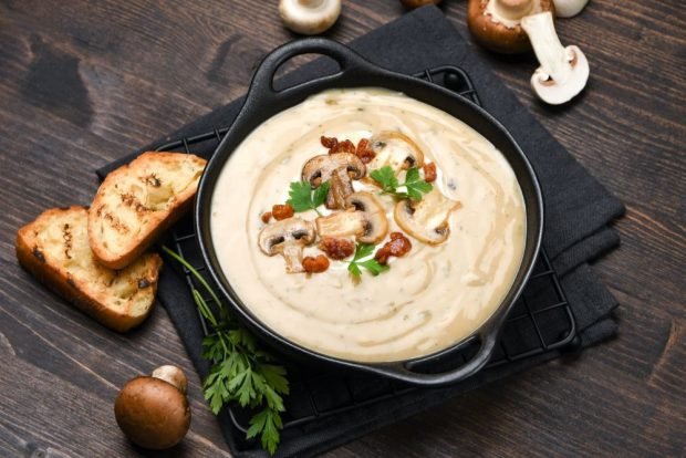 Creamy mushroom sauce – a simple and delicious recipe, how to cook step by step