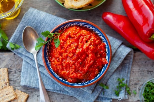 Baked bell pepper sauce 