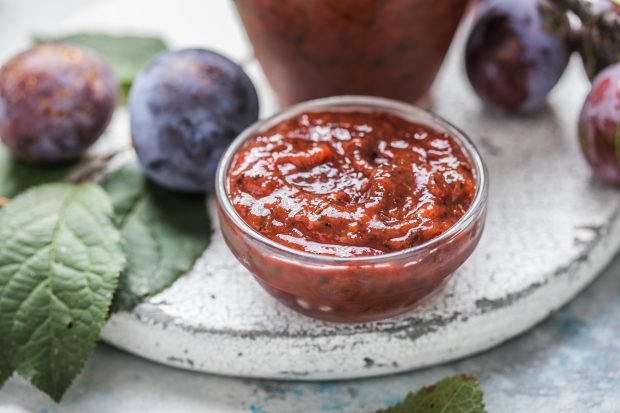 Plum Satsebeli is a simple and delicious recipe, how to cook step by step