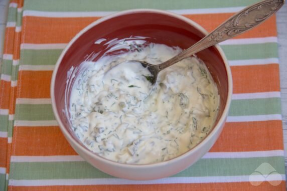 Homemade tartar sauce: photo of recipe preparation, step 3