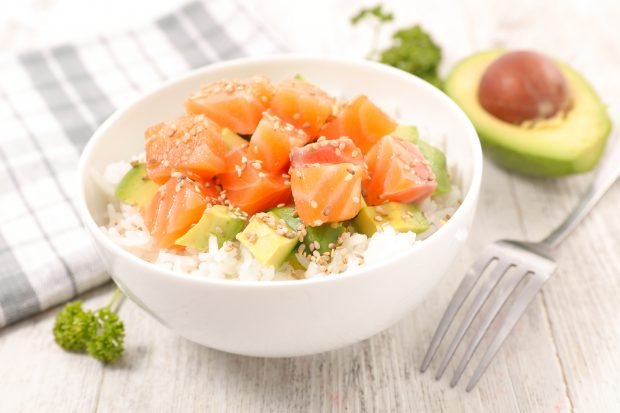 Poke with avocado