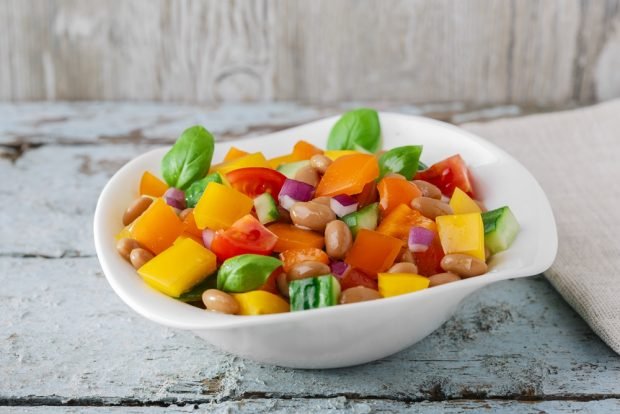 Vegetable salad with beans – a simple and delicious recipe, how to cook step by step