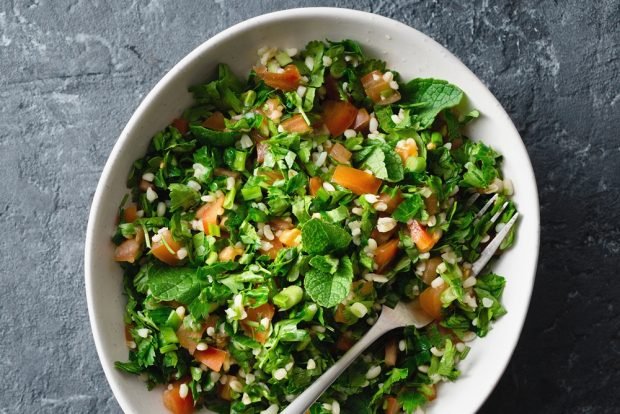 Oriental tabouleh salad – a simple and delicious recipe, how to cook step by step