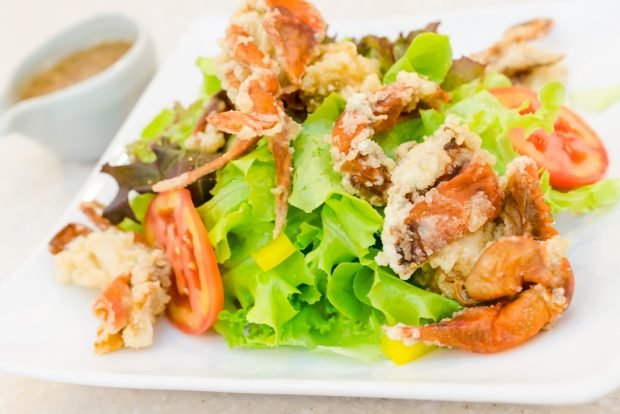 Salad with shrimp and crab meat – a simple and delicious recipe, how to cook step by step