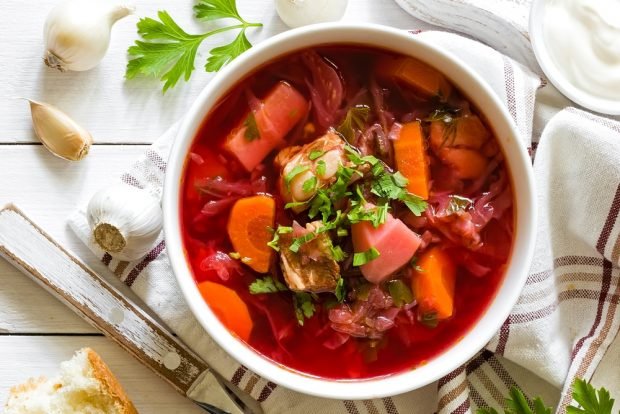 Borscht without frying