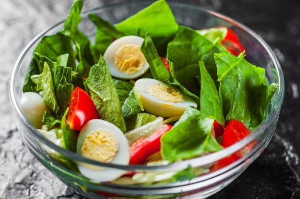 Salad with vegetables and quail eggs – a simple and delicious recipe, how to cook step by step