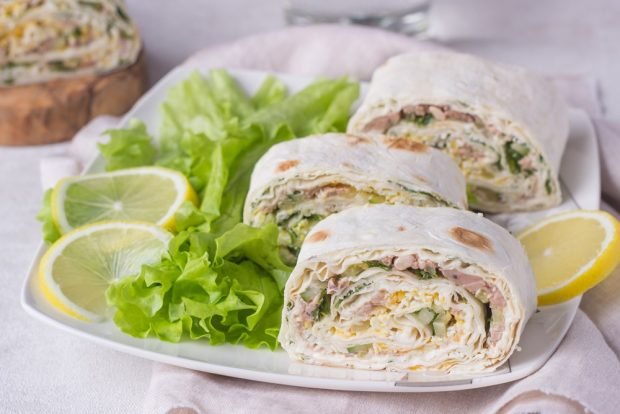 Olivier in lavash is a simple and delicious recipe, how to cook step by step