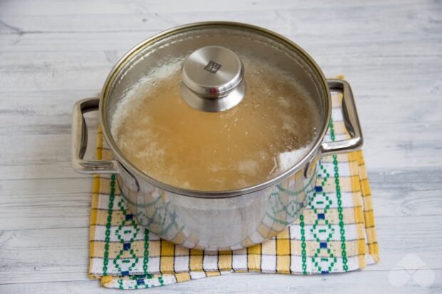 Pea soup with crackers: photo of recipe preparation, step 6