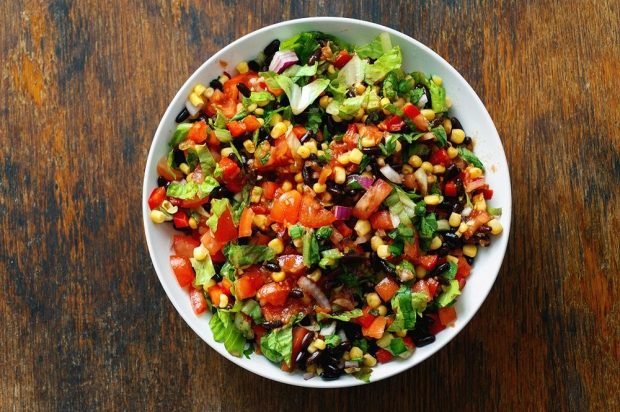 Mexican Taco salad without meat – a simple and delicious recipe, how to cook step by step