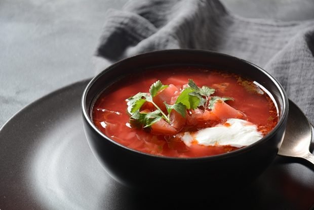 Ukrainian borscht without beetroot