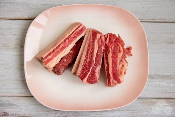 Beef rib soup : photo of recipe preparation, step 1