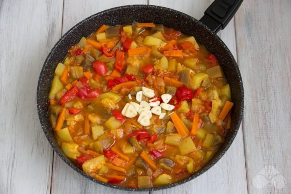 Vegetable stew without potatoes: photo of recipe preparation, step 6