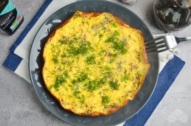 Omelet with herbs, oregano and garlic – a simple and delicious recipe with photos (step by step)