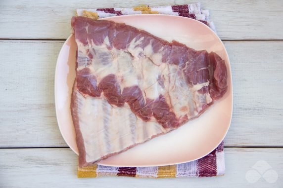 A simple recipe for pork ribs in the oven: photo of recipe preparation, step 1