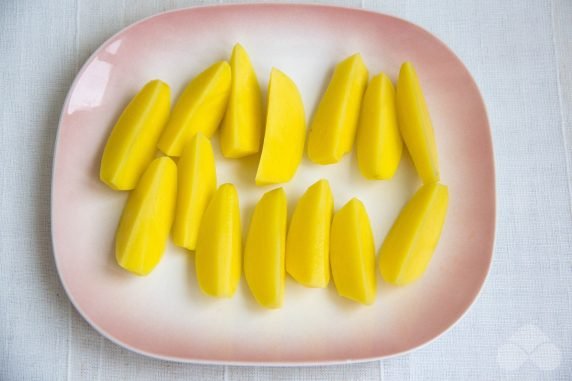 Rustic potatoes with ginger and turmeric: photo of recipe preparation, step 1