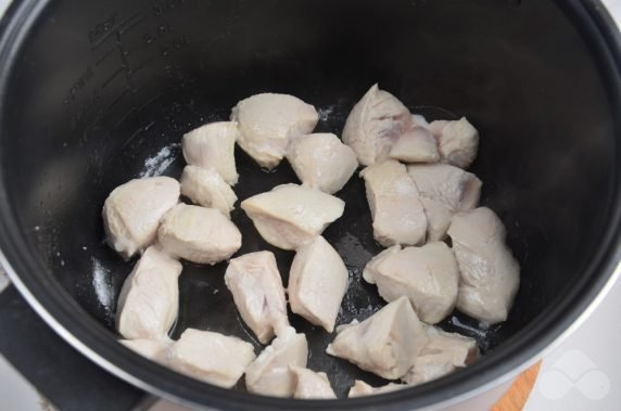 Chicken in curry sauce: photo of recipe preparation, step 3