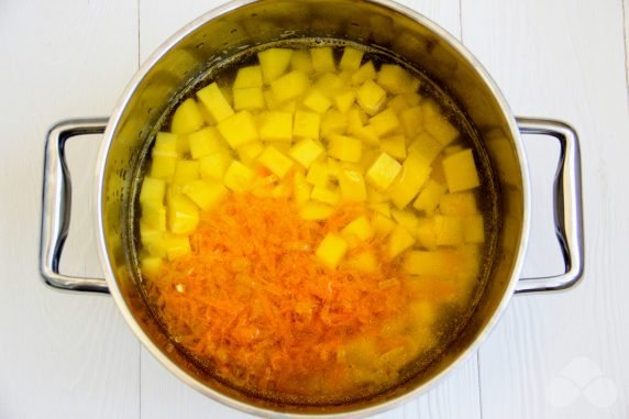 Chicken cream soup: photo of recipe preparation, step 3