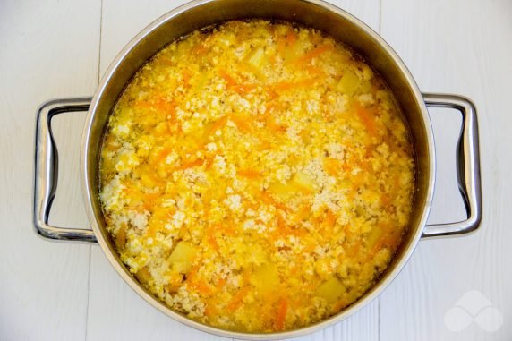 Chicken cream soup: photo of recipe preparation, step 4