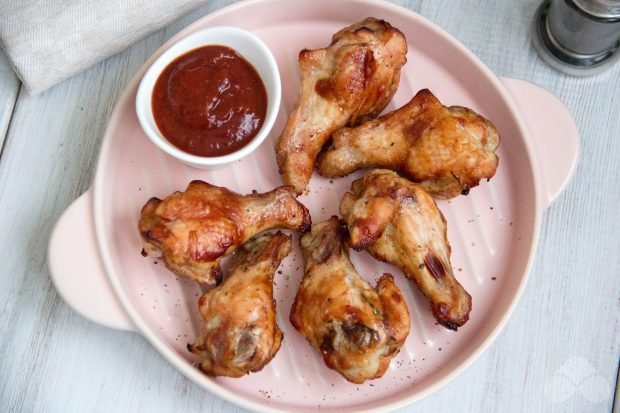 Wings with barbecue sauce in the oven – a simple and delicious recipe with photos (step by step)