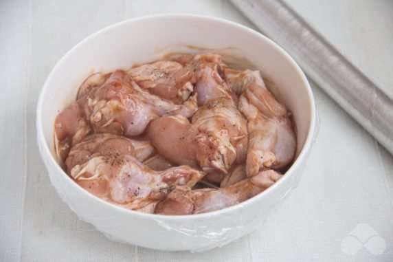 Wings with barbecue sauce in the oven: photo of recipe preparation, step 3