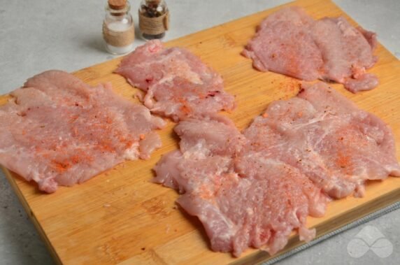 Chicken leg chops: photo of recipe preparation, step 2